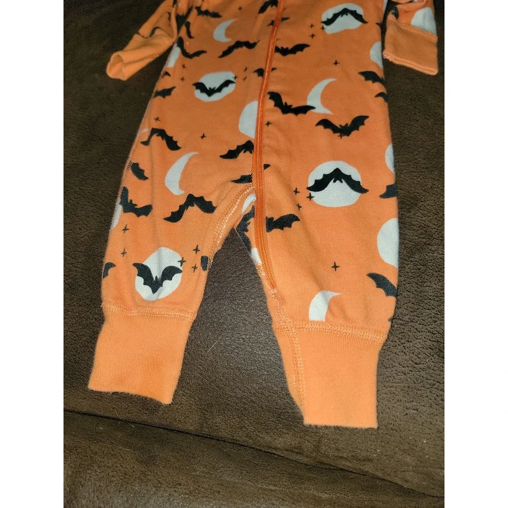 Hanna Andersson fall Halloween bats moon sleeper size 0 3 months 50 cm